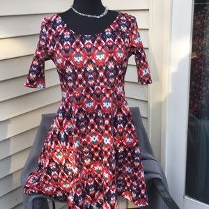 Sequin Hearts dress short sleeve skater